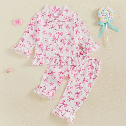 Cute Baby Girl 2-Piece Winter Outfits Floral Print Hoodie Leggings