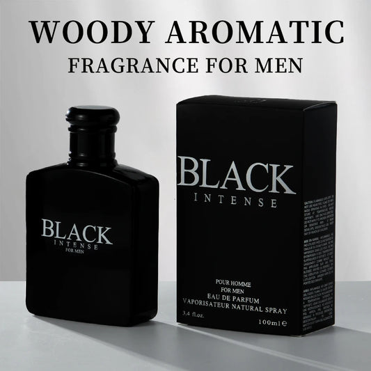 BLACK CHARM Eau de Parfum Spray 3.4 Ounce / 100 Ml Woody Aromatic Fragrance for Men